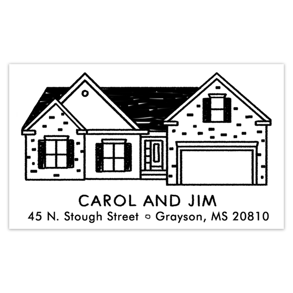 House Portrait Address Labels - Reorder Only