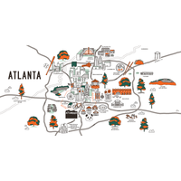 Empire Communities Atlanta Map Mural
